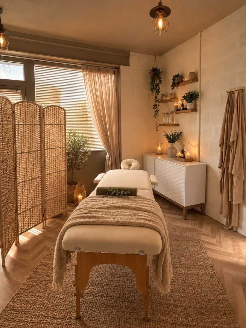 Treatment room set up for a clinic